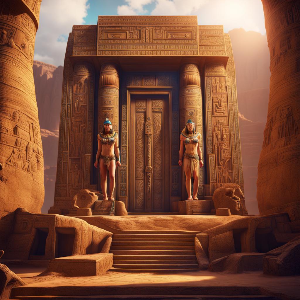 Napoleon and the temple of Hathor